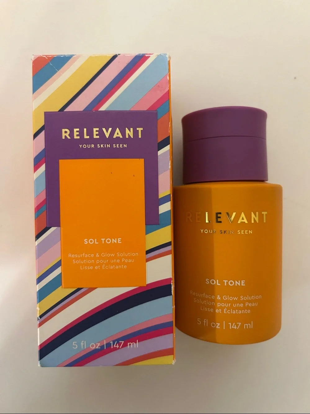 7pc Bundle of Relevant Lights Out Brightening Mask & Sol-Tone Glow Serum